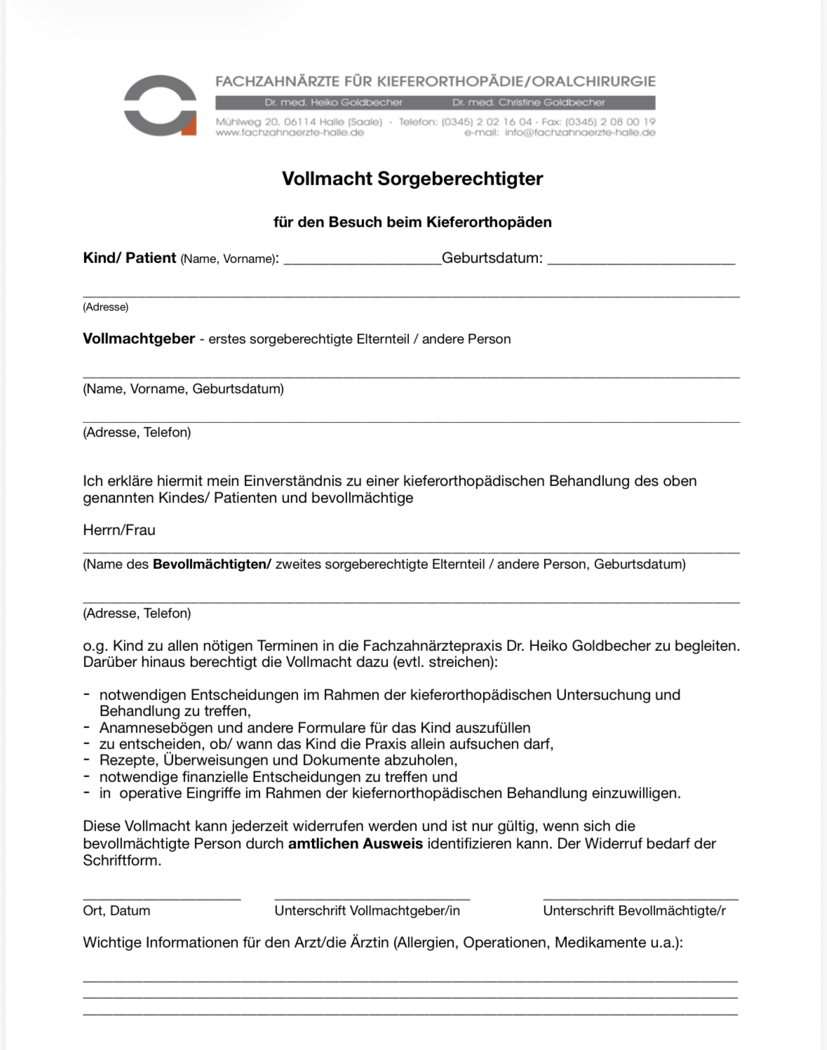 Sorgeberechtigt